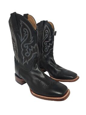 Cody James Men's Westley Stockman BBS5 Broad Square Toe Western Boot Black 12D